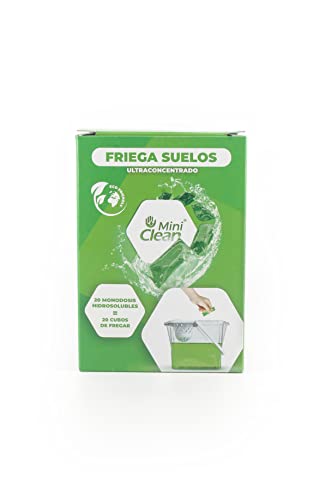 MiniClean | Friegasuelos Universal Ultraconcentrado | Cápsulas Hidrosolubles | Fregasuelos Profesional en Estuche x20 cápsulas Cover