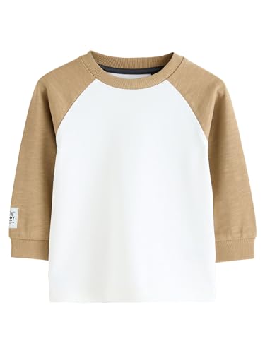 NEXT Jungen Langarmshirts mit Struktur, 3er-Pack Grau 92-98