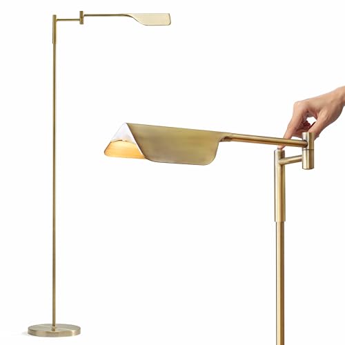 Brightech Leaf Pharmacy LED Reading Lamp, Dimmable Floor Lamp with