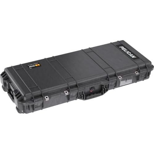 Pelican 1700NF Travel Vault II Wheeled Watertight Weapons Case Without Foam Insert, Black