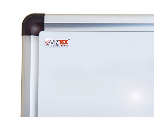 Viz-Tex Magnetic Dry Erase Board | Easy Wipe White Board | 18 X 24 Inches | Lacquered Steel, Aluminum Frame Whiteboard | Lightweight, Easy Wall Mount | Home, School Or Office Use #TOP2