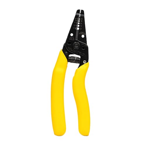 Image of IDEAL Electrical 45-655 Reflex Super T Stripper - 10-18 AWG Solid, 12-20 AWG Stranded, Yellow, Wire Stripper, Plier Nose, Slide Lock, Textured Grips