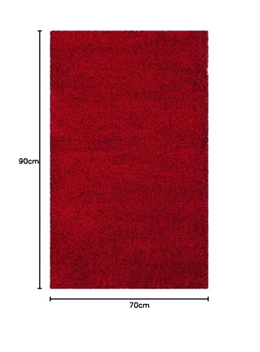 Image of Shaggy Super Soft Carpet for Home & Living Room Size - 9 X 12 Ft (Maroon)