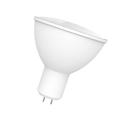 Phefop Bombilla LED RGBW C Regulable Bombilla Inteligente WiFi, 5W GU5.3 LED RGBW C Regulable Dispositivo de Iluminación con Control de Voz para el Hogar, Interior, Exterior, Jardín, Accesorios de