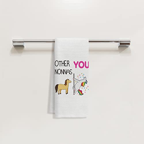 Funny Unicorn Other Nonnas And You Kitchen Dish Towels Dishcloths,Best Grandma Gifts Tea Towels Hand Towels For Bathroom Kitchen,Birthday For Grandma From Grandson Granddaughter #TOP1