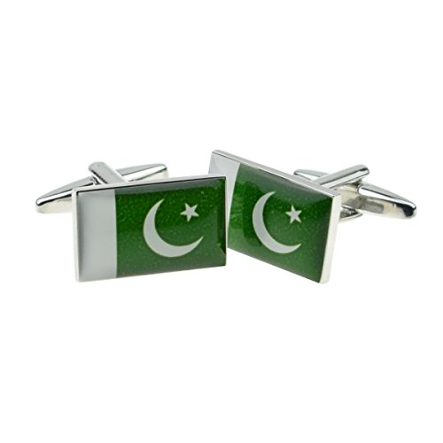 Mancuernillas Hombre Bandera Pakistán 1 Tamaño