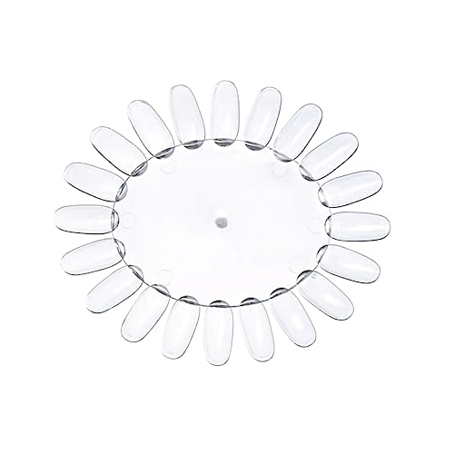 Healeved Espositore Per Smalti in Acrilico 10 Pezzi Ruota Espositiva Per Nail Art Trasparente Per Praticare Manicure e Smalti Colorati