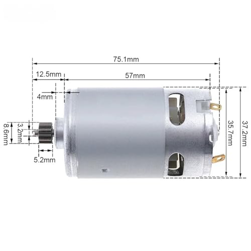Moteur RS550 10.8V haute performance avec pignon en acier 12 dents pour perceuses
