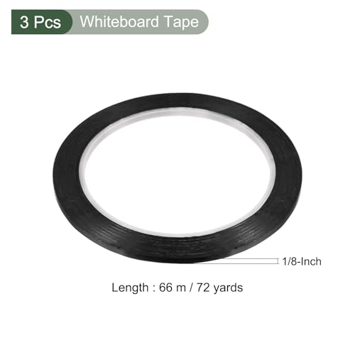 YOKIVE 3 peças de fitas de quadro branco, fitas gráficas riscas para gráficos, marcação de gráficos,