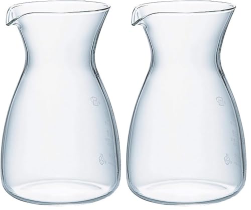 HARIO(ハリオ) とっくり デカンタ 400ml ミルクピッチャー 日本酒 ワイン 電子レンジ 耐熱ガラス GT-2T (× 2)の商品画像（Amazon）