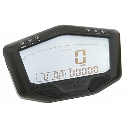 Compteur Universel KOSO DB-02R LCD pour moto quad scooter Compte-tours