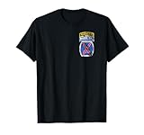 10th Mountain MTN Division Patch with Ranger Tab Distressed T-Shirt