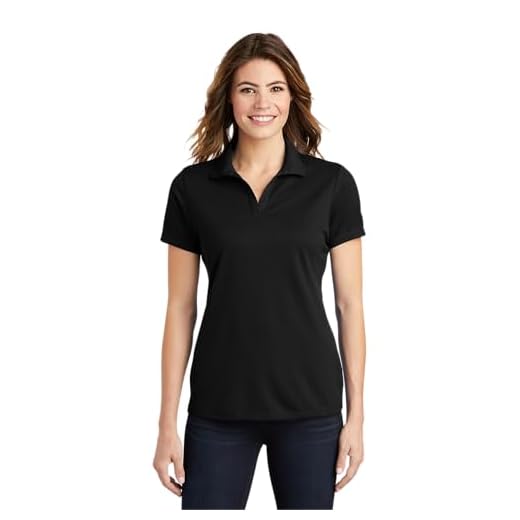 SPORT-TEK Women's Breathable Polo Shirt_Black_XL