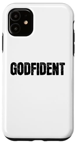 Godfident �N���X�`���� �M�� �_�ւ̐M�� �@������ �X�}�z�P�[�X iPhone 11 �p