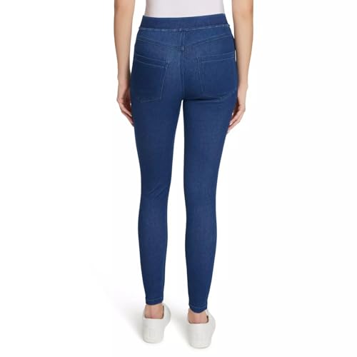 Nine West Women's Classic Denim Leggings, Jeggings for Women with Front and Back Pockets, Mid Rise Skinny Stretch Jeans - Medium Indigo Medium3