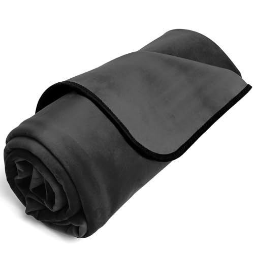 Liberator Fascinator Throw - Original Sensual Blanket for Couples - Soft and Waterproof Machine Washable Blanket for Lovers - Regular Size - Black
