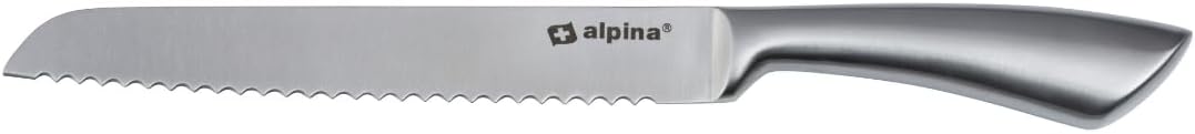 Alpina Santoku knife, stainless steel, silver, 33.5 cm