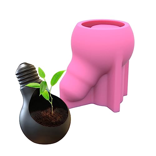 Silicone Mold Succulent Flowerpot Cute Bulb Flower Pot Resin Casting Molds