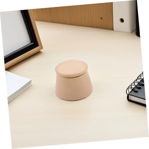 Vaso limpiador de pinceles de cerámica para uñas miniatura 5