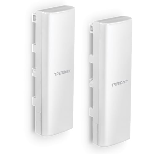 TRENDnet - TEW-940APBO2K - TRENDnet 14 dBi WiFi 6 AX1200 Outdoor Directional PoE Access Point Bridge Kit, TEW-940APBO2K,