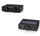 Set HiFi Douk Audio Q11 e A5: doppio DAC (ESS9038Q2M+AK4493) con convertitore D/A USB + amplificatore in classe D da 300 W x 2 con TPA3255 | Soluzione audio desktop completa