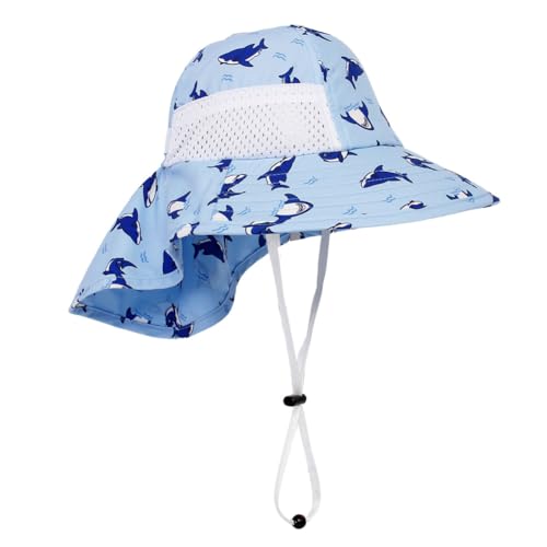 Toddler Sun Hat for Baby Kids Summer UPF 50+ Sun Protection Beach Hats for Boys Girls Wide Brim Outdoor Play Hat2