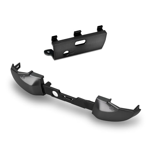 Image of Housing Shell Faceplate Front Back Case Top Cover Bottom Case LB RB Bumper Trigger Button Middle Baffle for Xbox One Elite Series 2 Elite Series 2 Core Controller Replacement Parts(Black