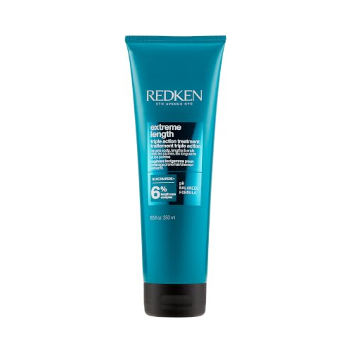 Image of Redken Redken Extreme Length Triple Action Treatment Mask, Rinse-Out Mask With Biotin & Niacinamide
