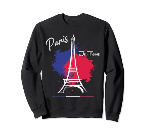 Torre Eiffel París Vintage I Love Paris Francia Hombre Mujer Sudadera