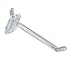 Azar Displays 800004-C Pack of 50 Clear Pegboard Hooks (Also Available in Black & White) - 4? Pegboard Hook Set (2? & 6? Pegboard J Hooks Also Available) - Polycarbonate Plastic Hooks for Retail