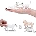 ONEST 7 Pieces Lion Figurines Animals Figures Family Set Educational Figurines Cake Toppers Christmas Birthday Gift