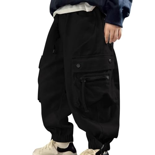 Teen Boys Cargo Pants Y2k Fashion Tactical Sweatpants with Multic-Pockets Kids Hip Hop Street Dance Jogger Pants 2025