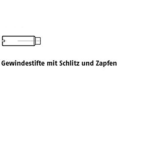 Perni con intaglio ISO 7435 14 H M 3 X 6 VE = S 100 pezzi