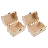 Adattabile per l'artigianato: se lasciata non verniciata, questa scatola di legno grezza per l'artigianato alla decorazione fai da te, consentendoti di creare una scatola ricordo in legno per te o per i tuoi cari, contenitore per gioielli in legno, scatole per gioielli grezze