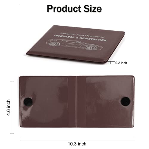 image for UYYE Car Registration and Insurance Card Holder, Vehicle Glove Box Car