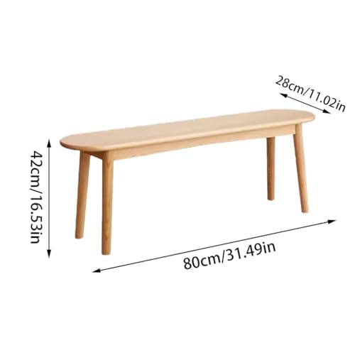 Banco de madera maciza para comedor y dormitorio 4