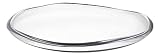 Barski Glass Tray - Plate - - Platter - 13.5' D European Quality - 13.5' Round - Wavy Border - Thick Glass - Made in Europe