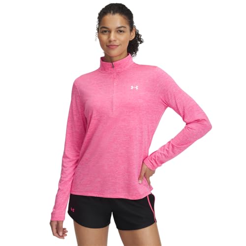 Under Armour Tech 1/2 Zip- Twist - Super Pink/White - SM
