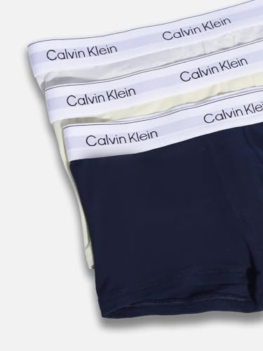 Image of Black Solid Low Rise Trunks - Pack of 3