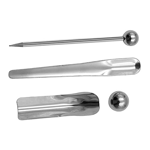 LALAFINA Tile Pressure Ball Set Double Hole Seam Tool for Ceramic Floor Durable Stainless Steel Grout Applicator for Bathroom and Balcony Use