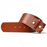 Style: Ceinture réversible pour hommes/femmes en cuir véritable. Ceinture sans boucle. Fabriqué en Allemagne ; Norme REACH UE