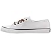 Sperry Womens Pier View Sneaker, White, 5
