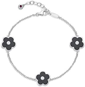 Lavari Jewelers Black Onyx or Mother of Pearl and Cubic Zirconia ...