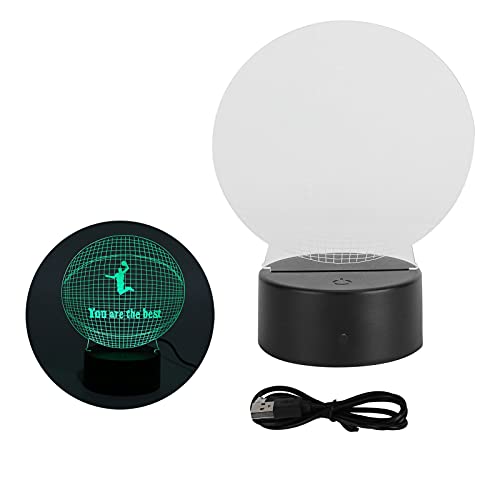 Lampada da comodino a LED 3D da basket Lampada da