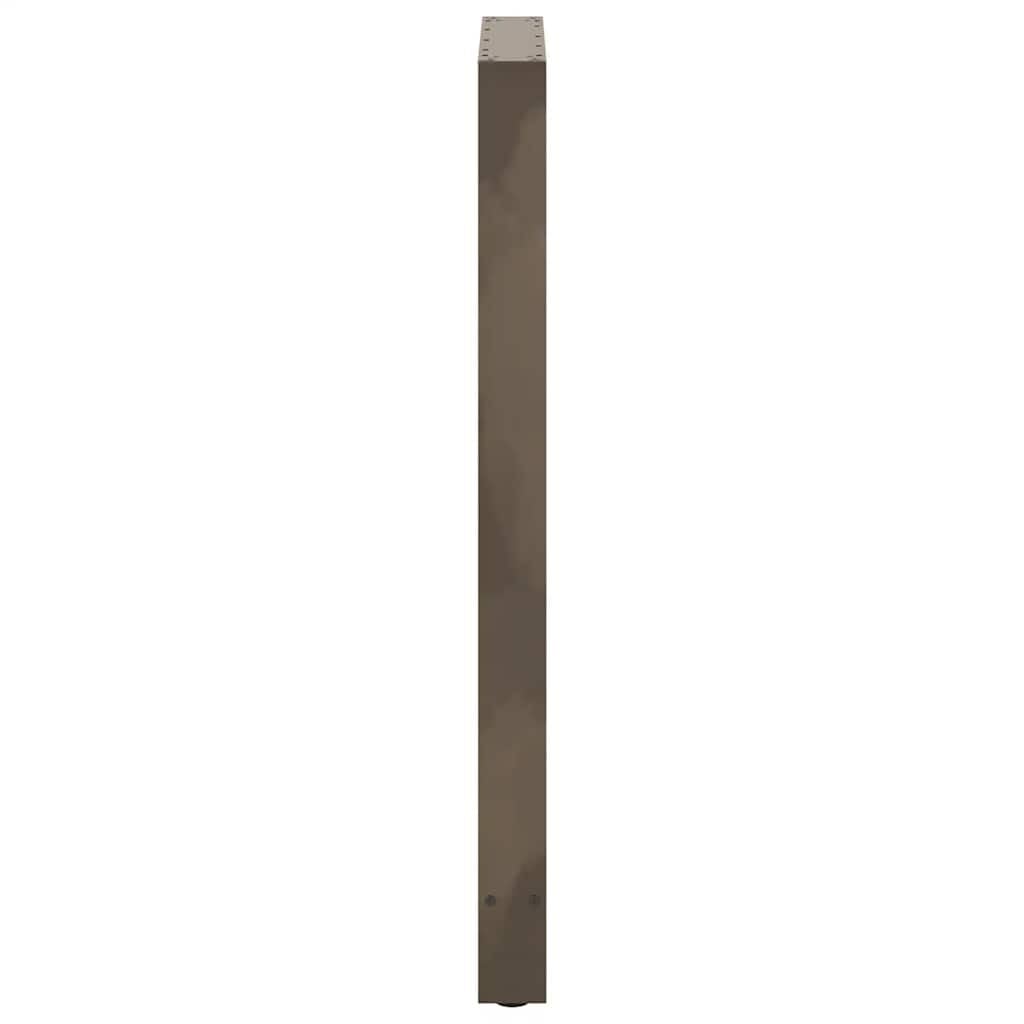 Mesa de bar patas de acero natural, 2 unidades, 60 x 110-111 cm, acero con recubrimiento en polvo, pies de nivelación ajustables, para mesas de pie, construcción robusta