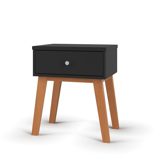 Child Craft Soho Nightstand, 21.42" W Mid-Century Modern Nursery Nightstand