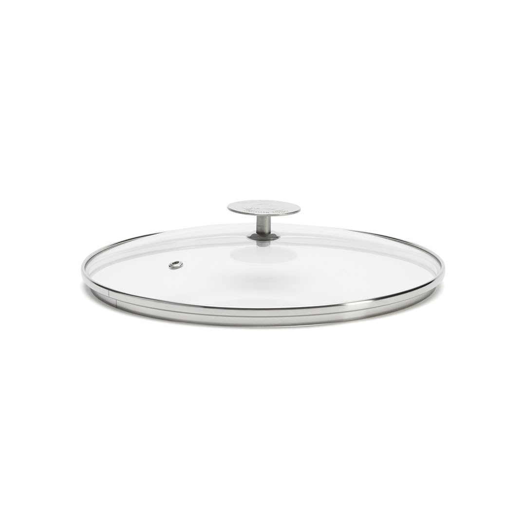 De Buyer - Couvercle en verre avec pontet en inox - Diamètre 28 cm -