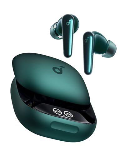 Soundcore Liberty 4 Pro de Anker, Auriculares Inalámbricos con Cancelación de Ruido Adaptativa en Tiempo Real, 7 Sensores, Música Hi-Fi Estudio, Llamadas Nítidas con 9 Micrófonos e IA