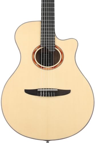 Image of Yamaha NTX5 NT Cutaway Acoustic-Electric Nylon-String Classical Guitar With Reinforced Carrying Bag , Natural