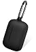 Aotao Silicone Case for Jabra Elite 75t & Jabra Elite Active 75t, Soft and Flexible, Scratch/Shock Resistant Cover with Carabiner for Jabra 75t Earbuds (Elite 75t, Black)